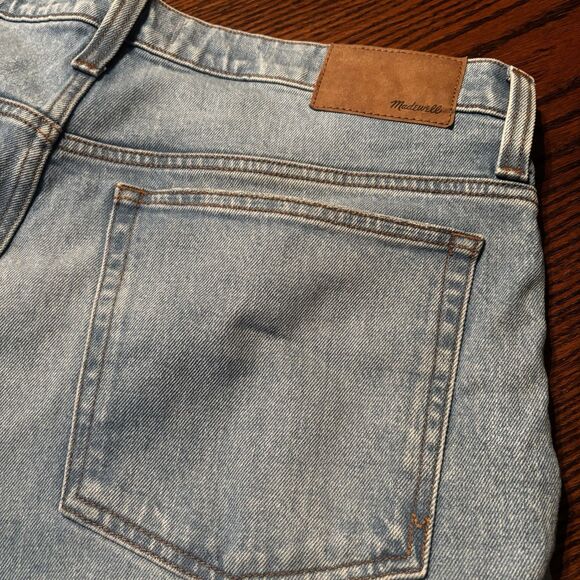 Madewell The 1991 90's Straight-Leg Jean Light Blue Wash Tag 36x32 Actual 38x28 - Picture 5 of 13
